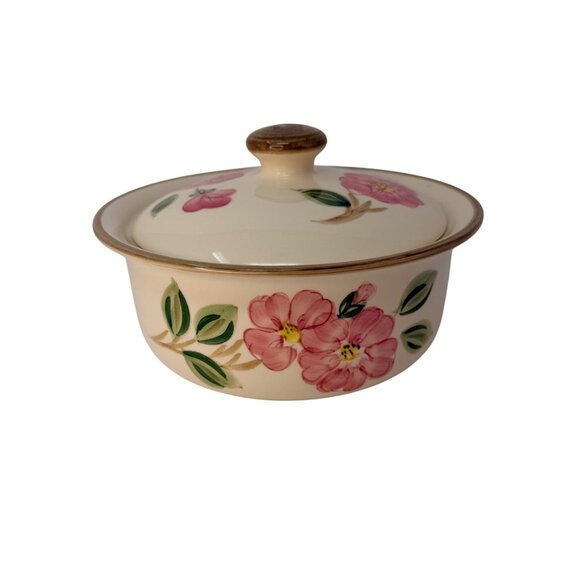 Vintage Franciscan Desert Rose Covered Casserole Made in Portugal - Picture 5 of 8